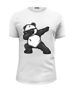 Заказать мужскую футболку в Москве. Футболка базовая Panda от T-shirt print  - готовые дизайны и нанесение принтов.