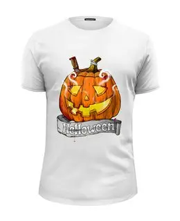 Заказать мужскую футболку в Москве. Футболка базовая Helloween от Антон Величко - готовые дизайны и нанесение принтов.