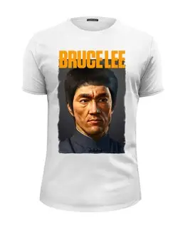 Заказать мужскую футболку в Москве. Футболка базовая Bruce Lee от Leichenwagen - готовые дизайны и нанесение принтов.