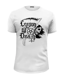 Заказать мужскую футболку в Москве. Футболка базовая Legion Of Death от Leichenwagen - готовые дизайны и нанесение принтов.