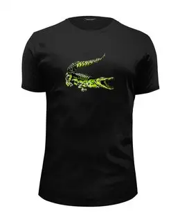 Заказать мужскую футболку в Москве. Футболка базовая Крокодил от ПРИНТЫ ПЕЧАТЬ  - готовые дизайны и нанесение принтов.