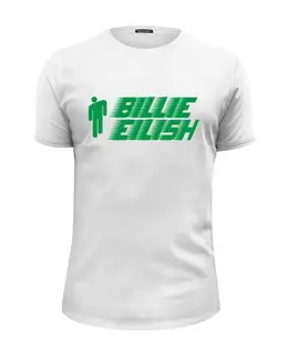Заказать мужскую футболку в Москве. Футболка базовая ✪ Billie Eilish ✪ от balden - готовые дизайны и нанесение принтов.