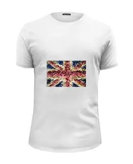 Заказать мужскую футболку в Москве. Футболка базовая Великобритания  от cherdantcev - готовые дизайны и нанесение принтов.