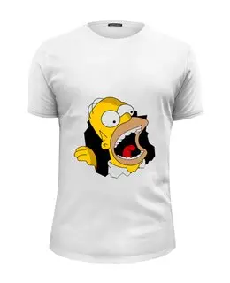 Заказать мужскую футболку в Москве. Футболка базовая Homer Simpson от AppleJack_38rus - готовые дизайны и нанесение принтов.