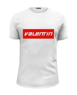 Заказать мужскую футболку в Москве. Футболка базовая Valentin от THE_NISE  - готовые дизайны и нанесение принтов.