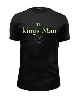 Заказать мужскую футболку в Москве. Футболка базовая The kings Man от ar97re@yandex.ru - готовые дизайны и нанесение принтов.
