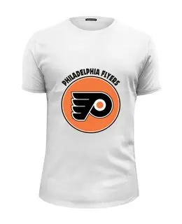 Заказать мужскую футболку в Москве. Футболка базовая Philadelphia Flyers от kspsshop - готовые дизайны и нанесение принтов.