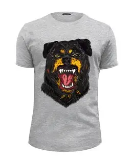 Заказать мужскую футболку в Москве. Футболка базовая Rottweiler от Tony Rizzo - готовые дизайны и нанесение принтов.