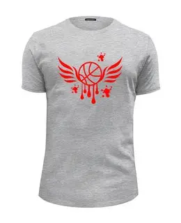 Заказать мужскую футболку в Москве. Футболка базовая Баскетбол от karpicloudnew@gmail.com - готовые дизайны и нанесение принтов.