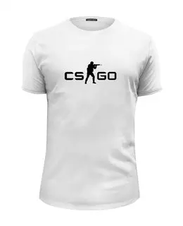 Заказать мужскую футболку в Москве. Футболка базовая cs go от ulfat16 - готовые дизайны и нанесение принтов.
