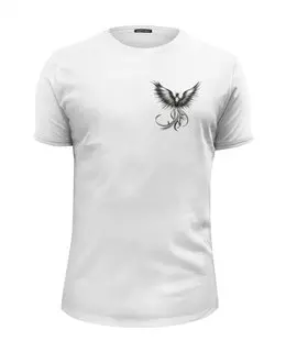 Заказать мужскую футболку в Москве. Футболка базовая Огненный феникс от jluuca@yandex.ru - готовые дизайны и нанесение принтов.