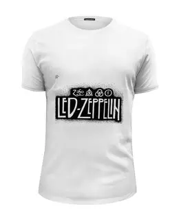 Заказать мужскую футболку в Москве. Футболка базовая Led Zeppelin от Fedor - готовые дизайны и нанесение принтов.