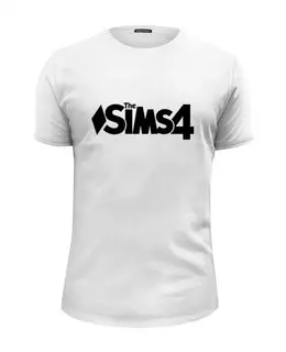 Заказать мужскую футболку в Москве. Футболка базовая  Sims 4 от THE_NISE  - готовые дизайны и нанесение принтов.