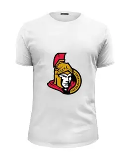 Заказать мужскую футболку в Москве. Футболка базовая Ottawa Senators от dobryidesign - готовые дизайны и нанесение принтов.