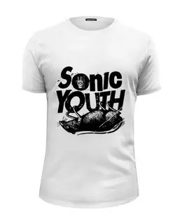 Заказать мужскую футболку в Москве. Футболка базовая Sonic Youth от geekbox - готовые дизайны и нанесение принтов.