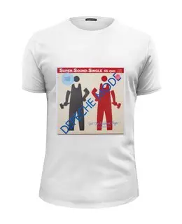 Заказать мужскую футболку в Москве. Футболка базовая Depeche Mode  от Fedor - готовые дизайны и нанесение принтов.