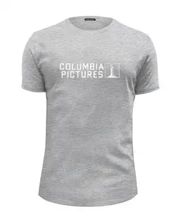 Заказать мужскую футболку в Москве. Футболка базовая Columbia Pictures от KinoArt - готовые дизайны и нанесение принтов.