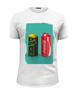 Заказать мужскую футболку в Москве. Футболка базовая Whisky Cola от Max K - готовые дизайны и нанесение принтов.