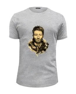 Заказать мужскую футболку в Москве. Футболка базовая Radiohead  от MoreMari - готовые дизайны и нанесение принтов.