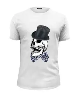 Заказать мужскую футболку в Москве. Футболка базовая Истинный джентельмен от margo23 - готовые дизайны и нанесение принтов.