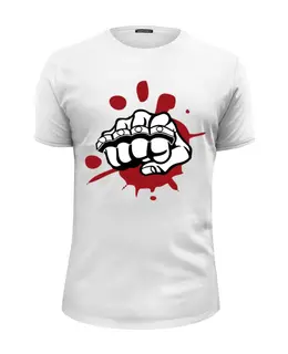 Заказать мужскую футболку в Москве. Футболка базовая Blood Strike от Leichenwagen - готовые дизайны и нанесение принтов.