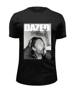 Заказать мужскую футболку в Москве. Футболка базовая Radiohead Dazed T-Shirt Black от ksnkch - готовые дизайны и нанесение принтов.