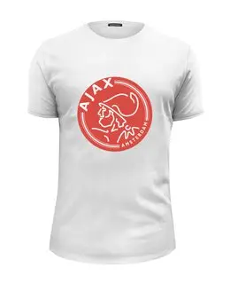 Заказать мужскую футболку в Москве. Футболка базовая FC Ajax от THE_NISE  - готовые дизайны и нанесение принтов.