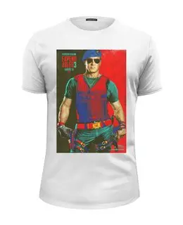Заказать мужскую футболку в Москве. Футболка базовая Expendables III Stallone colors от KinoArt - готовые дизайны и нанесение принтов.
