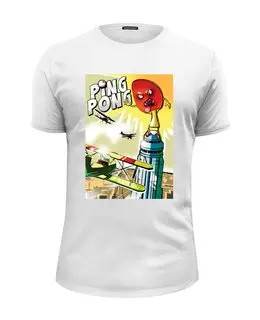 Заказать мужскую футболку в Москве. Футболка базовая King Pong от kotashi - готовые дизайны и нанесение принтов.