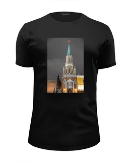 Заказать мужскую футболку в Москве. Футболка базовая Никольская башня от Anstey  - готовые дизайны и нанесение принтов.