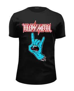 Заказать мужскую футболку в Москве. Футболка базовая Heavy Metal Art от Leichenwagen - готовые дизайны и нанесение принтов.