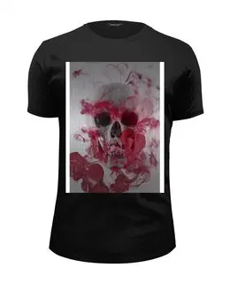 Заказать мужскую футболку в Москве. Футболка базовая Skull от Vladec11 - готовые дизайны и нанесение принтов.