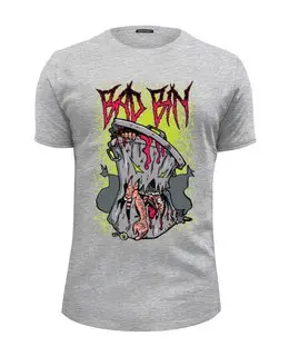Заказать мужскую футболку в Москве. Футболка базовая Bad Bin от T-shirt print  - готовые дизайны и нанесение принтов.