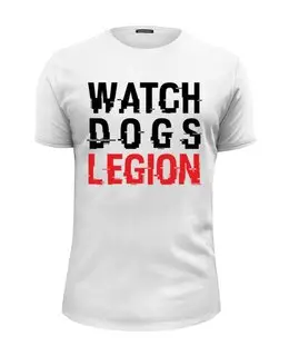 Заказать мужскую футболку в Москве. Футболка базовая ✪Watch Dogs LEGION✪ от balden - готовые дизайны и нанесение принтов.