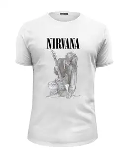 Заказать мужскую футболку в Москве. Футболка базовая Kurt Cobain  от rancid - готовые дизайны и нанесение принтов.
