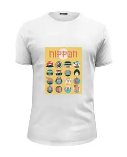 Заказать мужскую футболку в Москве. Футболка базовая Япония от Виктор Гришин - готовые дизайны и нанесение принтов.