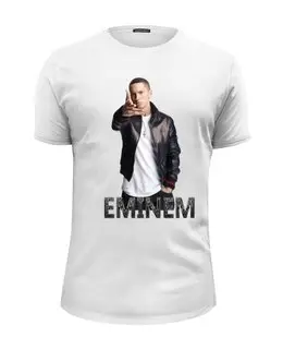 Заказать мужскую футболку в Москве. Футболка базовая Eminem от cesare - готовые дизайны и нанесение принтов.