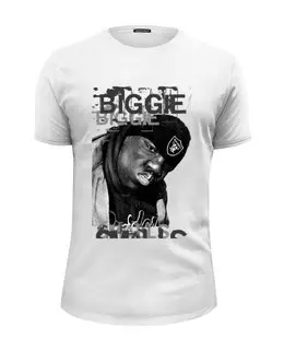 Заказать мужскую футболку в Москве. Футболка базовая Notorious B.I.G. (Biggie Smalls) Hip Hop Legend от garik187 - готовые дизайны и нанесение принтов.