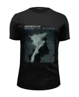 Заказать мужскую футболку в Москве. Футболка базовая Seabound ‎\ Speak In Storms от OEX design - готовые дизайны и нанесение принтов.