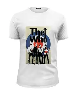 Заказать мужскую футболку в Москве. Футболка базовая The Who от торгаш - готовые дизайны и нанесение принтов.