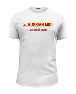Заказать мужскую футболку в Москве. Футболка базовая Большой логотип от Vitaliy Gimbut - готовые дизайны и нанесение принтов.