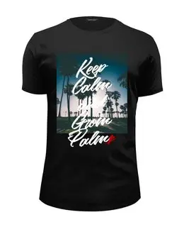 Заказать мужскую футболку в Москве. Футболка базовая Los-Angeles Venice Beach от dmitriy.shasherin@gmail.com - готовые дизайны и нанесение принтов.