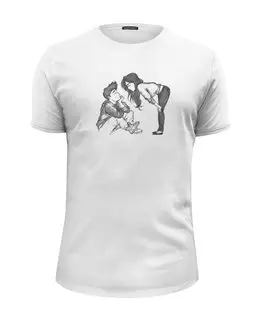 Заказать мужскую футболку в Москве. Футболка базовая Любовь от Vinli.shop  - готовые дизайны и нанесение принтов.