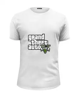 Заказать мужскую футболку в Москве. Футболка базовая Grand Theft Auto V от proFox - готовые дизайны и нанесение принтов.