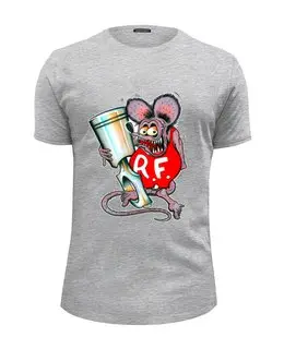 Заказать мужскую футболку в Москве. Футболка базовая Evil Mouse от Leichenwagen - готовые дизайны и нанесение принтов.