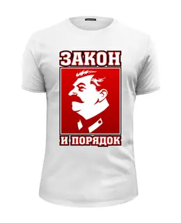 Заказать мужскую футболку в Москве. Футболка базовая Закон и порядок от gopotol - готовые дизайны и нанесение принтов.