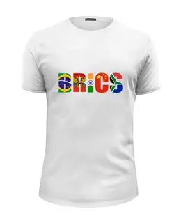 Заказать мужскую футболку в Москве. Футболка базовая BRICS - БРИКС от trend - готовые дизайны и нанесение принтов.