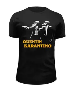 Заказать мужскую футболку в Москве. Футболка базовая Квентин Карантино от gopotol - готовые дизайны и нанесение принтов.