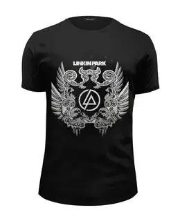 Заказать мужскую футболку в Москве. Футболка базовая Linkin Park - logo от Денис - готовые дизайны и нанесение принтов.