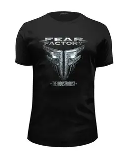 Заказать мужскую футболку в Москве. Футболка базовая Fear Factory Band от Leichenwagen - готовые дизайны и нанесение принтов.